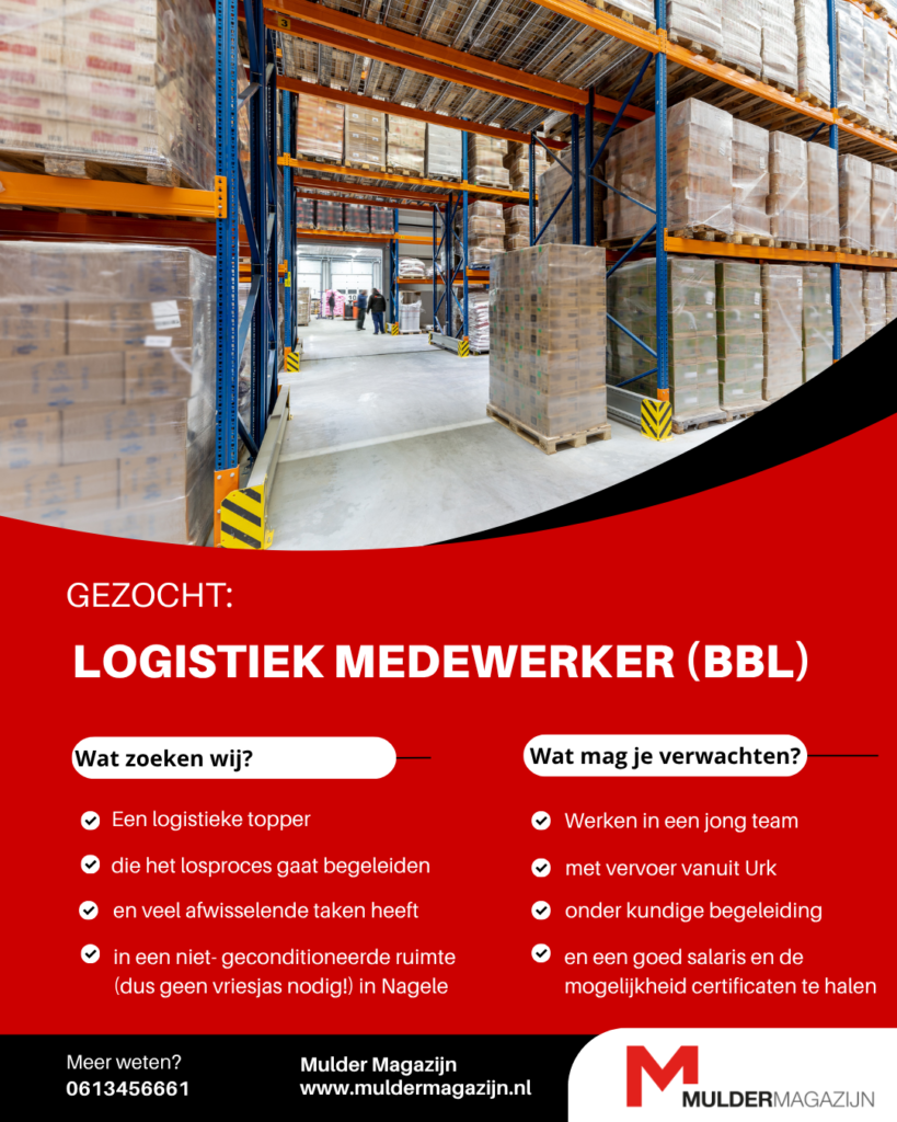 Vacature Logistiek medewerker (BBL)